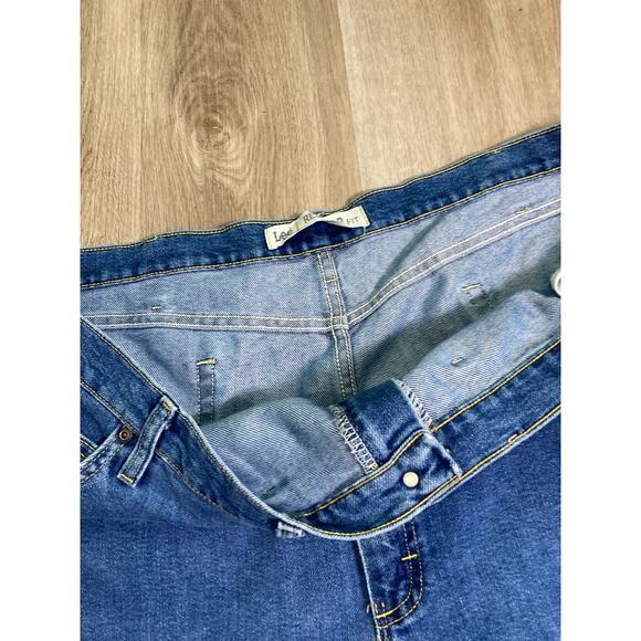Lee Men's Straight Reg Fit Denim Jeans Blue Size 52 x 29 High Rise - Picture 8 of 10